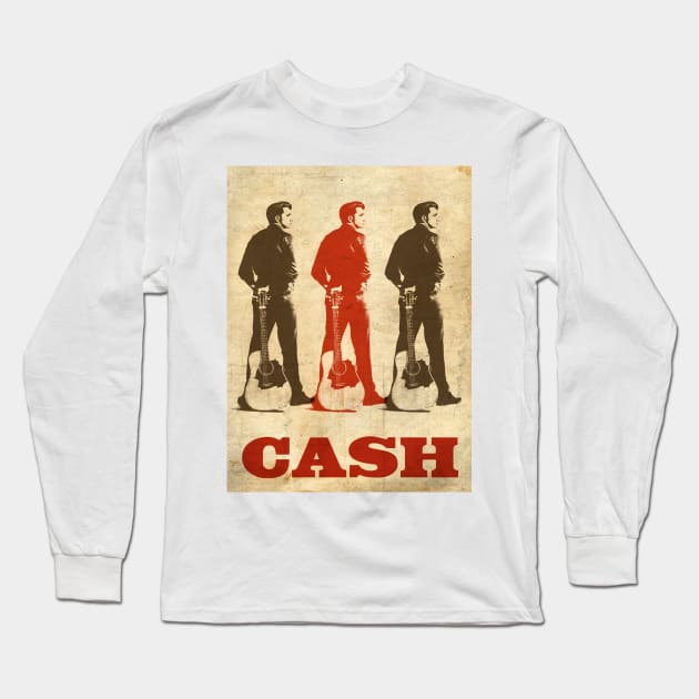 Vintage cash Long Sleeve T-Shirt by Hunt and Hook